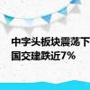 中字头板块震荡下挫 中国交建跌近7%