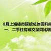 8月上海楼市延续总体回升向好态势 一、二手住房成交量同比增14%