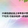 21家白酒企业上半年合计营收超2477亿元 行业分化进一步加剧