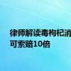 律师解读毒枸杞消费者可索赔10倍