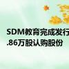 SDM教育完成发行2142.86万股认购股份