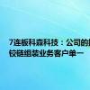 7连板科森科技：公司的折叠屏铰链组装业务客户单一