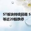 ST板块持续回调 ST旭蓝等近20股跌停