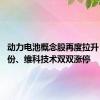 动力电池概念股再度拉升 科恒股份、维科技术双双涨停