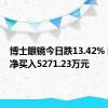 博士眼镜今日跌13.42% 四机构净买入5271.23万元