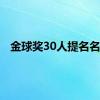 金球奖30人提名名单