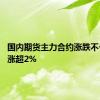 国内期货主力合约涨跌不一 菜粕涨超2%