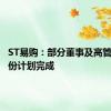 ST易购：部分董事及高管增持股份计划完成