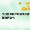 光伏概念股午后震荡反弹 锦浪科技涨近10%