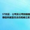 ST旭蓝：公司及公司控股股东因涉嫌信息披露违法违规被立案