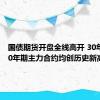 国债期货开盘全线高开 30年期、10年期主力合约均创历史新高