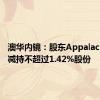 澳华内镜：股东Appalachian拟减持不超过1.42%股份