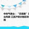 中央气象台：“贝碧嘉”已加强为台风级 江浙沪部分地区将有大到暴雨