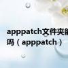 apppatch文件夹能删除吗（apppatch）