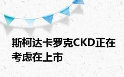 斯柯达卡罗克CKD正在考虑在上市