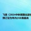 飞猪《2024中秋假期出游快报》：预订量为年内小长假最高