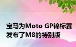 宝马为Moto GP锦标赛发布了M8的特别版