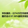 华东重机：以7425万元收购的锐信图芯合计37.50%股权并增资