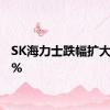 SK海力士跌幅扩大至10%