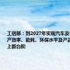 工信部：到2027年实现汽车及零部件生产效率、能耗、环保水平及产品质量等再上新台阶