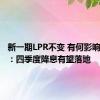 新一期LPR不变 有何影响？专家：四季度降息有望落地