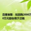 百普赛斯：拟回购2000万至4000万元股份用于注销