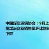 中国煤炭运销协会：9月上旬重点监测煤炭企业销售量环比增长、同比下降