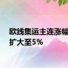 欧线集运主连涨幅迅速扩大至5%