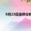 9月23日涨停分析