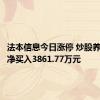 法本信息今日涨停 炒股养家席位净买入3861.77万元