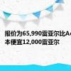 报价为65,990雷亚尔比Active版本便宜12,000雷亚尔