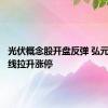 光伏概念股开盘反弹 弘元绿能直线拉升涨停