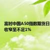 富时中国A50指数期货日内涨幅收窄至不足1%