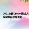 2021丰田Crown通过大规模触摸屏获得早期更新