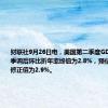 财联社9月26日电，美国第二季度GDP个人消费季调后环比折年率终值为2.8%，预估为2.9%，修正值为2.9%。