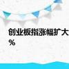 创业板指涨幅扩大至12%