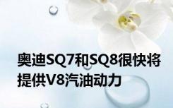 奥迪SQ7和SQ8很快将提供V8汽油动力