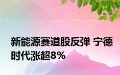 新能源赛道股反弹 宁德时代涨超8%