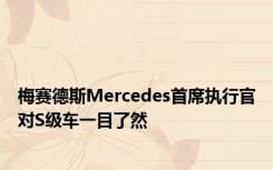 梅赛德斯Mercedes首席执行官对S级车一目了然