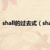 shall的过去式（shall）