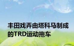 丰田戏弄由塔科马制成的TRD运动拖车