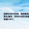 财联社9月30日电，现货黄金跌破2640美元/盎司，为9月24日以来首次，日内跌幅0.68%。