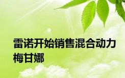 雷诺开始销售混合动力梅甘娜