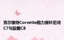 克尔维特Corvette阻力赛轩尼诗C7与股票C8