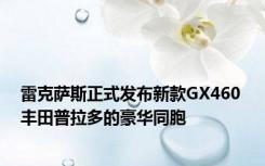 雷克萨斯正式发布新款GX460 丰田普拉多的豪华同胞