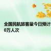 全国民航旅客量今日预计将超210万人次