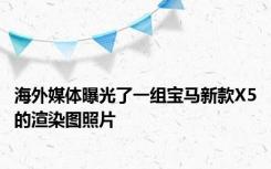 海外媒体曝光了一组宝马新款X5的渲染图照片