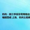 机构：前三季度住宅用地出让金降幅超四成 上海、杭州土拍维持热度