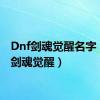 Dnf剑魂觉醒名字（dnf剑魂觉醒）