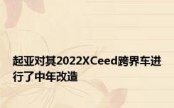 起亚对其2022XCeed跨界车进行了中年改造